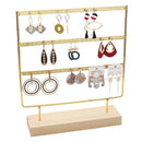 Earring Holder 4-Tier Ear Stud Holder Earring Stand Display Rack Luxury JeweE4L6