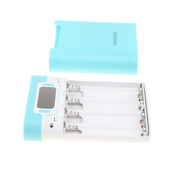 3 in 1 Solar Charger Power Bank 12000mAh USB Battery Blue