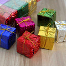 6pcs Christmas Ornaments Accessories Color Pendant Bubble Small Gift Pack
