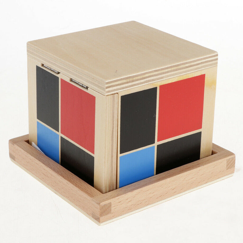Wooden Binomial Cube Mathematics Material Early Educational Montessori Toys Kids