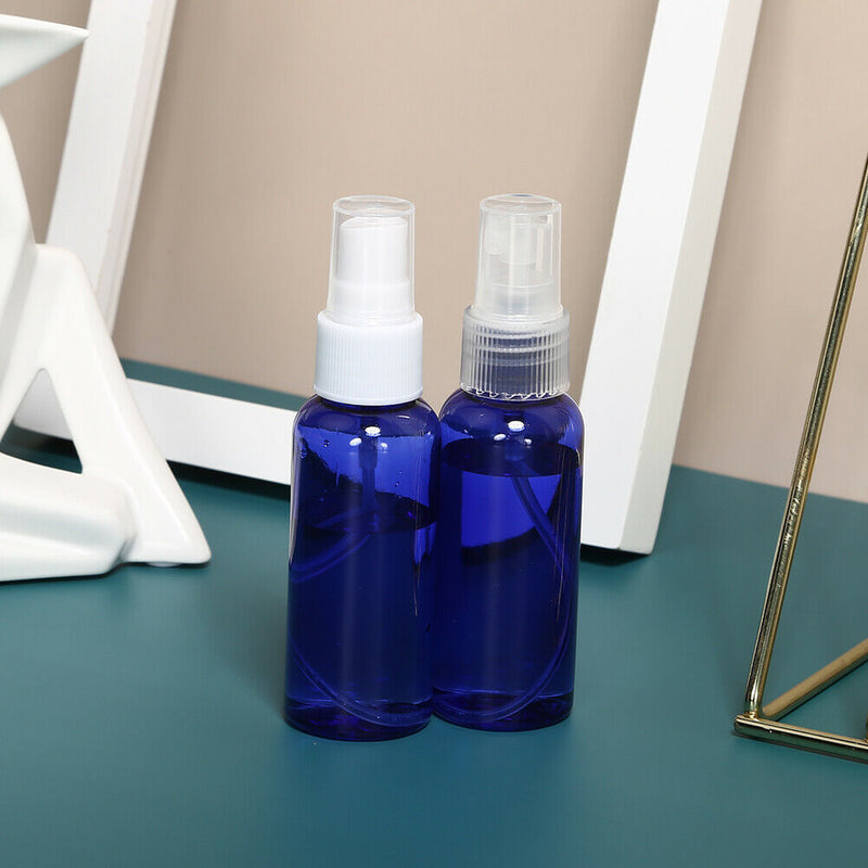 2x 50ml Mini Refillable Spray Bottles Cosmetics Liquid Perfume Containers A