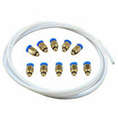 10 Pcs PC4-M6 Male Straight Pneumatic PEFE Tube Push Fitting Connector Quic C6E1