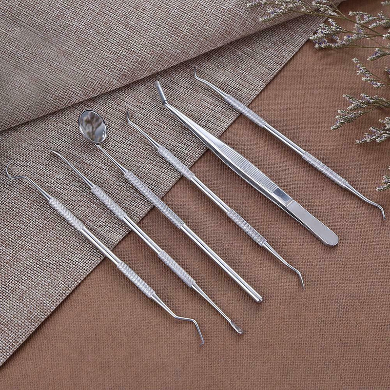 6pcs/set Stainless Steel Dental Tools Tooth Dentist Hygiene Explorer Probe