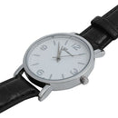 Business wristwatch crocodile Skin Quartz Man Watches Colour:Black D2S6