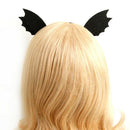 Womens Headband Halloween Felt Animal Ears Devil Wings Bat Stone Hairband Hoop H