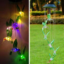 1pcs Solar Color Changing LED Bee Wind Chimes Light Lamp Home Room Garden D