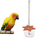 Parrot Bird Hex Star Acrylic Foraging Feeder Food Box Cage Toys for Treats