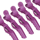 6Pcs Professional Hair Sectioning Clips Duckbill Clamp Extra Large Purple