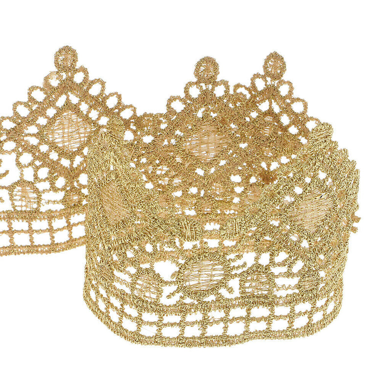 1 Yard Metallic Embroidered Lace Trims for Sewing Supplies, DIY Curtain Sofa