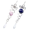 Crystal Wind Chime Pendant Winding Machine Metal Spiral Mantle,