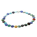Millefiori Glass Lampwork Coin Beads Necklace HOT TRENDY Y1R8