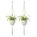 Macrame Plant Hanger 2Pcs Indoor Outdoor Wall Hanging Planter Basket - Cott J4F4