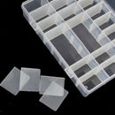 Sewing Embroidery Floss Organizer Box Multiple Compartments with 100 Hard