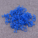 100pcs Dental Disposable Cotton Roll Holder Blue Clip fit for Clinic Plastic Hf