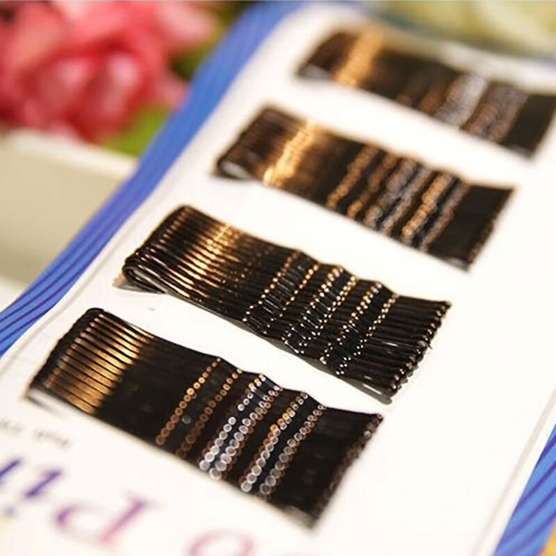 56 Women invisible Hair Clips Flat Top Bobby Pins Grip Salon Barrette Hairpin Ki