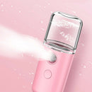 30ml USB Face Steamer Nano Humidifier Mist Moisturizing Sprayer (Pink)