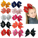 10pcs Girls Hair Clips Headwear Bowknot Crystal Hairpins Hair Accessories