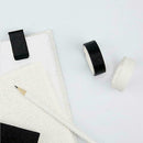 15mmX10M Pure Color  Black Decorative Washi Masking Tape Gift F6V3