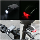 Solar/USB Charging Bicycle Night Cycling 240LM LED Headlight+ Taillight Se SN9F