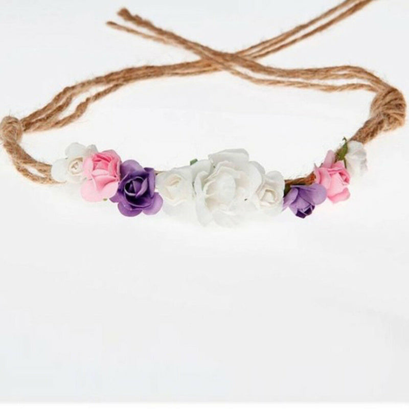 Toddler baby girls kids flower party headband hair band photo prop lovely OZ