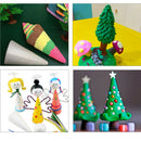3Pc Cone Styrofoam Foam DIY Christmas Tree Base Material Ornament 15/20/25cm