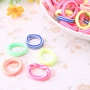 160Pcs Colorful Child Kids Hair Holders Cute Rubber Hair Band Pro Elastics Ropes