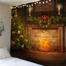 Xmas Merry Christmas Day Happy New Year Tapestry for Home Decor Wall Art D