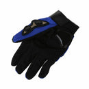 1 Pair Motorcycle Gloves Racing Gloves Fiber PU Blue - XL V5U3