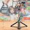 L03 Foldable Remote Shutter Bluetooth Phone Selfie Stick Tripod (Black) A