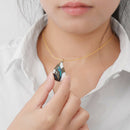 Women'S Fashion Retro 3 Pcs/Set Bride Wedding Luxury Crystal Necklace/EarrinS8E7