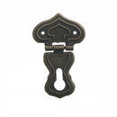 Retro Style Bronze Tone Heart Shape Jewelry Box Latch Lock Zinc Alloy Bronze  BX
