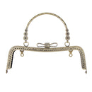 Crystal Retro Metal Purse Bag DIY Craft Frame Kiss Clasp Lock Handles 20cm