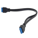 30cm USB 3.0 20Pin Housing MotherBoard Female to Female Extension Cable