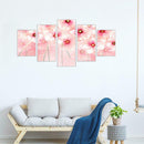 5pcs Flower 5D DIY Full Drill Diamond Painting Embroidery Mosaic Kits Wall Art