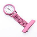 Nurse Watch Heart Rate Monitor Nurse Watch Quartz with Brooch Pink Sweet