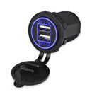 5V 4.2A Dual 2USB Charger Socket Adapter Power Outlet for 12V 24V Car Motor I9M2
