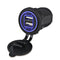 5V 4.2A Dual 2USB Charger Socket Adapter Power Outlet for 12V 24V Car Motor I9M2