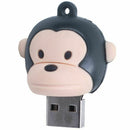 Cute Big Mouth Monkey 4GB USB Flash Device Plastic, Black