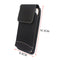 For 5.5 Inch Phone Belt Bag Black Flip Holder Pouch Universal w/ Carabiner Hook