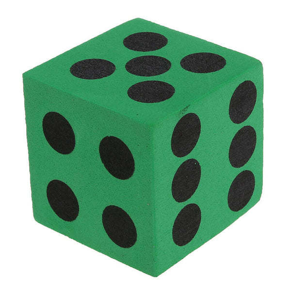 12pcs Foam Playing Dice - Random Colors / Features Black Solid Dots--Safe a F9P5