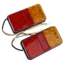 2pc 12V 10 LED Truck Car Trailer Rear TailLight Stop Durable Indicator LampJ Bj