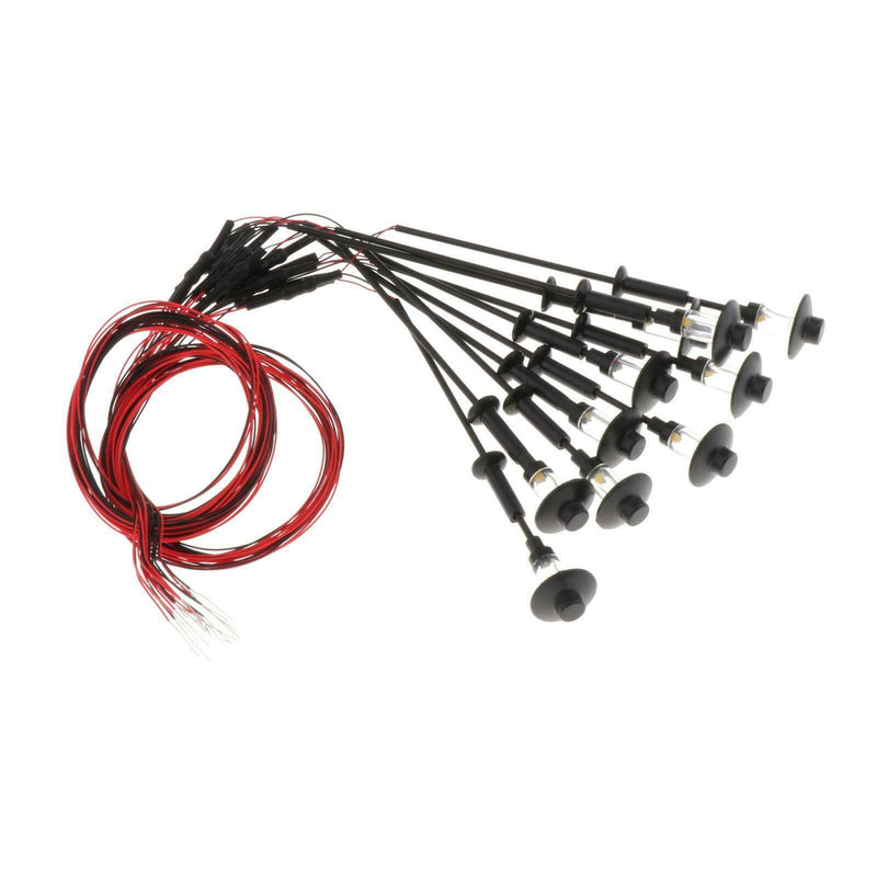 Set of 10 12V  Street Lights Railway Train Lamp Post HO TT N 1:100-1:150