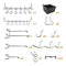 81Pcs Pegboard Hooks Assortment With Pegboard Bins Peg Locks Tools OrganizeS Hn