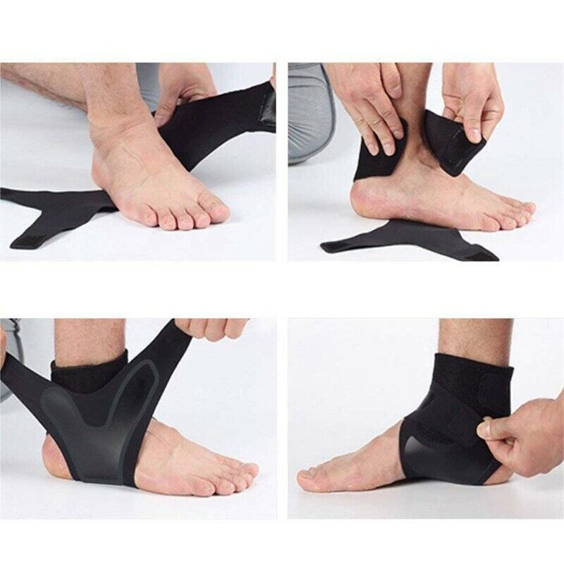Adjustable Ankle Brace Support Sleeve Breathable Nylon Material Super Elast I2F5