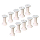 10 Pieces Natural Wooden Empty Thread Spools Bobbins DIY Sewing Notions Tools