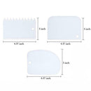 Set Of 6 Cake Turntable Rotating Decor Stand Comb Icing Best Spatula UK R5L5