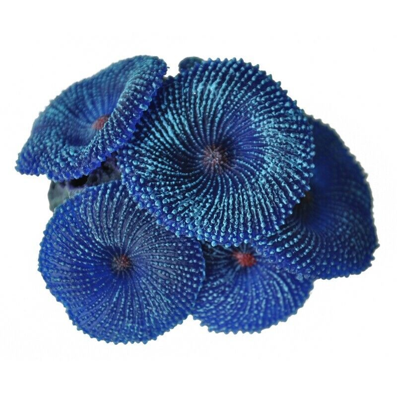 Aquarium plant artificial coral blue B8J1