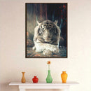 White Tiger 5D Diamond Painting Embroidery DIY Cross Stitch Home Decor Gift