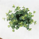 37CM Artificial Eucalyptus Stem Plastic Greenery Leaf Stem Christmas Decor