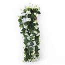 1 piece Hanging Artificial Violet Garland Flower Vine Wedding Cake Decorati R6U6